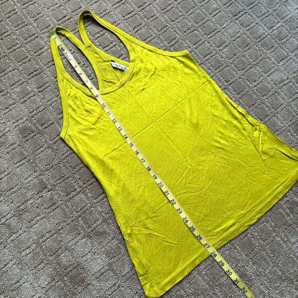 Trina Turk Racer Back Tank Top Bundle Small 100% Viscose Chartreuse Red Orange - Picture 9 of 16